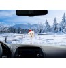 Tenna Tops Jolly Santa Car Antenna Topper / Auto Dashboard Accessory  